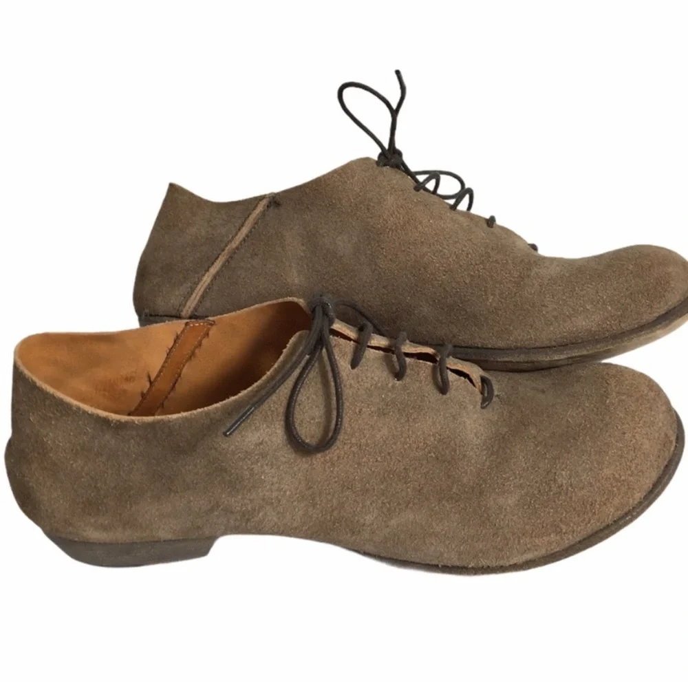 Reinhard Plank Suede Beige Chukka Lace-up Casual Career Shoes 37 US 7 - Picture 2 of 12